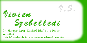 vivien szebelledi business card